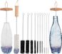 Shenzhen Haorui Industrial Technology Co., Ltd. Brosse à bouteilles, brosse de nettoyage, 12 pièces, brosse à bouteilles pour bouteilles en verre, brosse à bouteilles pour bouteilles de boisson, biberons, bouteilles de bière, carafes à vin, petite tasse, sifflets, bouteilles d'eau