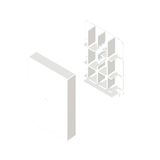 Unex 80434-2 U24X PVC aftakking, wit, 16 mm breedte x 100 mm hoogte