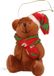 Merkloos / Sans marque G. Wurm Gmbh + Co. Kg Kersthangers - knuffelbeertjes - bruin - pluche - 7 cm - kerstboomdecoratie