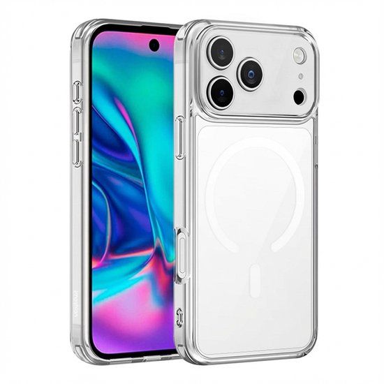 imoshion Hoesje - Geschikt voor Apple iPhone 17 Pro Max - Protective Backcover geschikt voor MagSafe - Transparant
