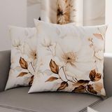 PETTI Artigiani Italiani - Paar kussenslopen 60 x 60 cm van microvezel, decoratief kussen voor slaapkamer, bank, woonkamer, set van 2 kussenslopen, bloemenpatroon 18, 100% Made in Italy
