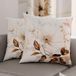 PETTI Artigiani Italiani - Paar kussenslopen 60 x 60 cm van microvezel, decoratief kussen voor slaapkamer, bank, woonkamer, set van 2 kussenslopen, bloemenpatroon 18, 100% Made in Italy