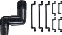 Hunter - Swing knie - 3/4" x 3/4" - bu.dr. - L = 300 mm