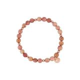 Tamaris armband voor dames, Beads/Rosa-Beige-Roségold I Wasserfest van roestvrij staal en Größenverstellbar I dames Armschmuck