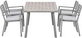 Garden Impressions Amarillo tuinset 5-delig - Penedo tuintafel 160x90 taupe