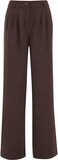WE Fashion Dames Wide Leg Pantalon Dark Brown 38
