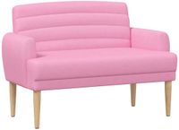 vidaXL Lovingseat met knoopge tuft Roze 116 x 67 x 80 cm Stof