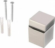 GTV Plankendrager - Chroom/Satijn - 2 Stuks