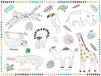 Folat Placemats Kleurplaten Zoo Party - 6 stuks