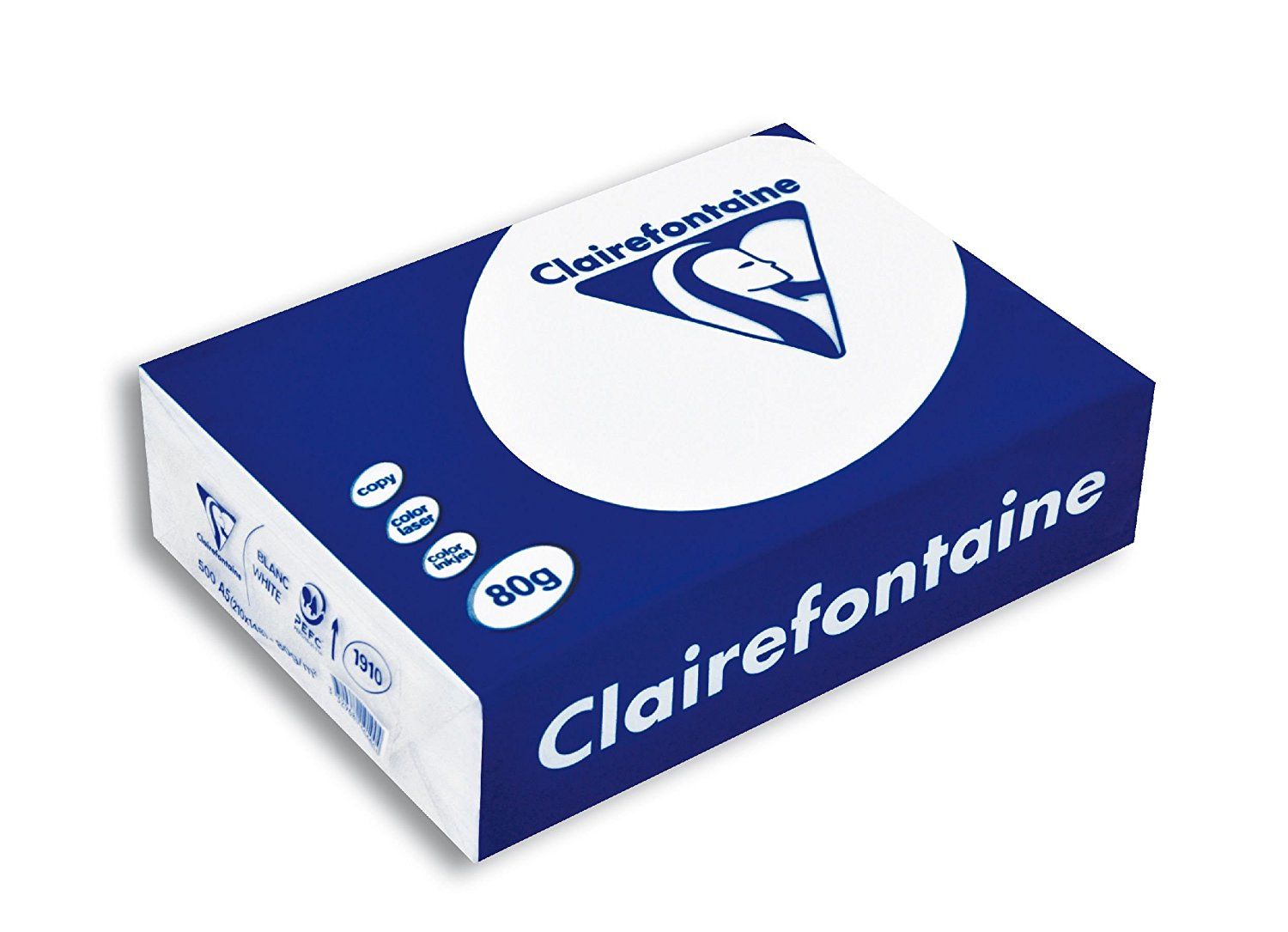 Clairefontaine 1910C A5 Inkjet Printer Paper - 500 Sheets - White