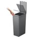 EKO - Morandi Keukenafvalemmer – recyclingafvalemmer van kunststof – perfect voor keuken en huis, donkergrijs, 30 liter