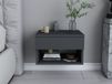 JAMO Armoire de chevet suspendue 1 tiroir anthracite