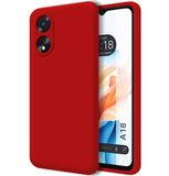 Tumundosmartphone Hoesjes van vloeibare siliconen, zeer zacht voor Oppo A18, rood