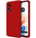 Tumundosmartphone Hoesjes van vloeibare siliconen, zeer zacht voor Oppo A18, rood