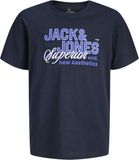 JACK&JONES Jongens T-shirt met ronde hals en korte mouwen - Navy Blazer - Maat 98