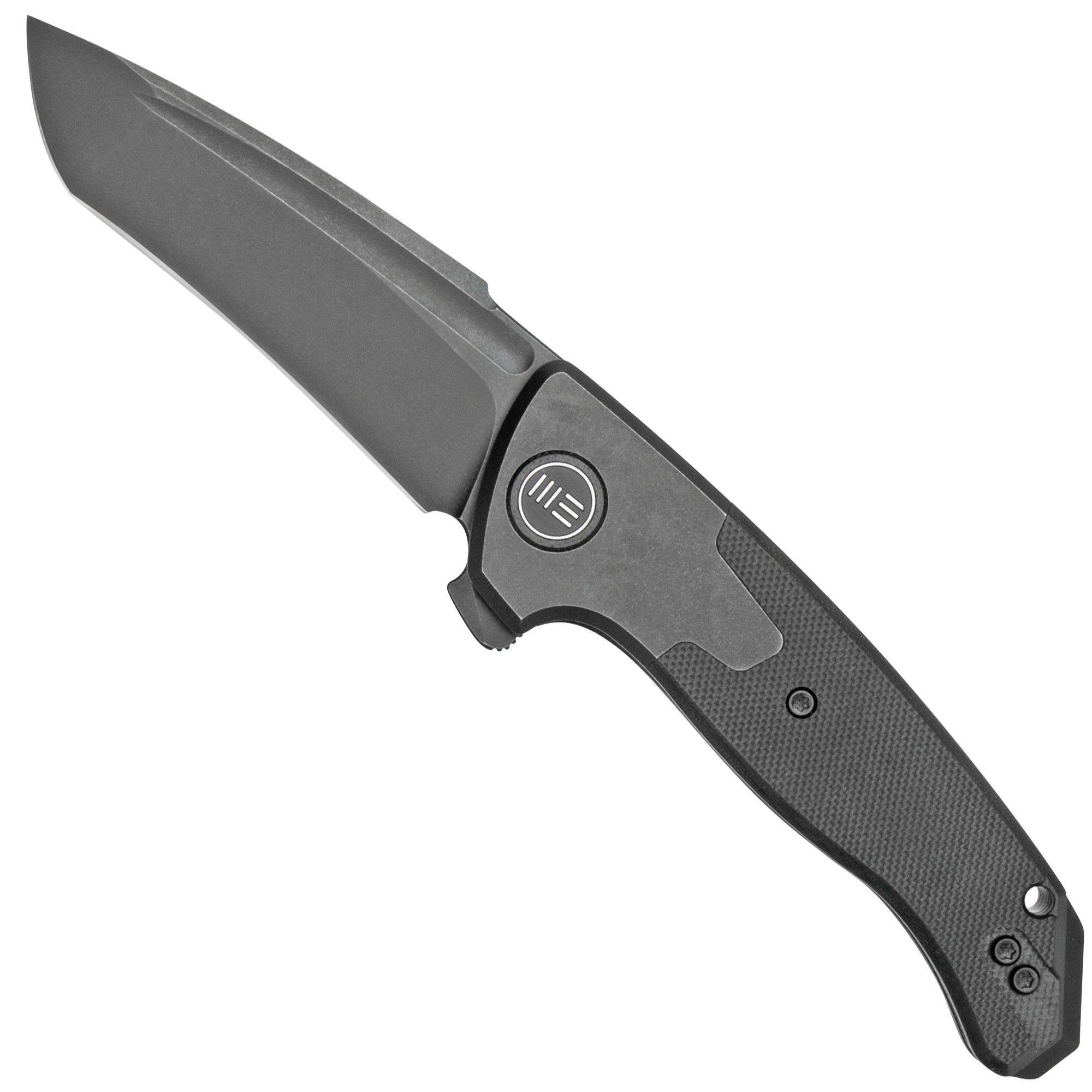 WE Knife Press Check WE20078A-1 Matte Black Titanium zakmes