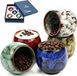 PromoHome Espressokopjes set van 5 - 110 ml mini kopjes van steengoed, dikwandig, zonder hendel, gemengde kleuren