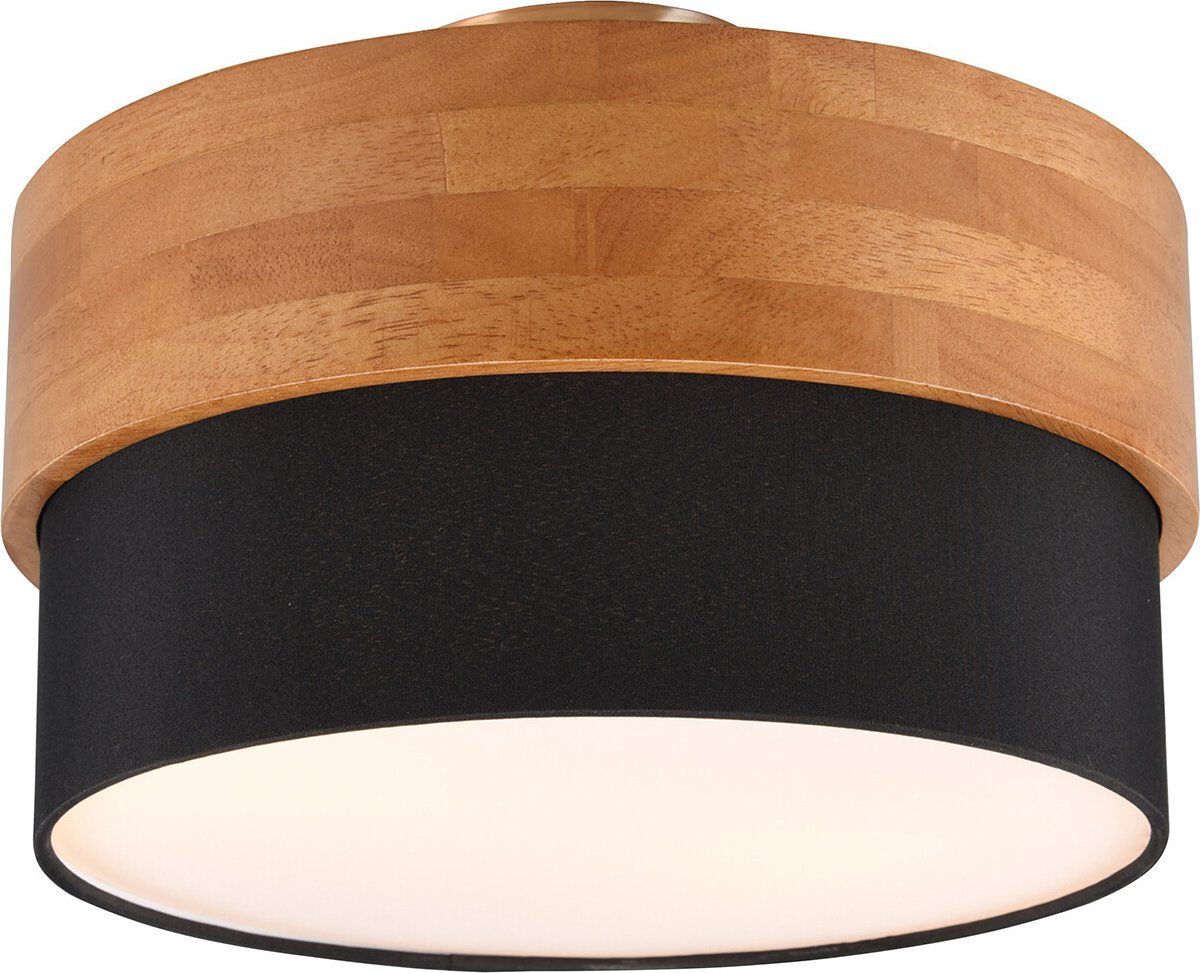 TRIO LEUCHTEN LED Plafondlamp - E14 - 2-lichts - Rond - Nikkel/Zwart - Aluminium