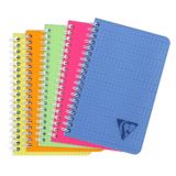 Clairefontaine 328535C Linicolor Notitieboekje Spiraalbinding 11x17cm 50 Vel Ruitjes Softcover