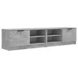 VidaXL TV-meubel & entertainment center, 2 stuks, 80x35x36,5 cm, bewerkt hout, betongrijs