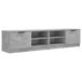 VidaXL Meuble TV & centre de divertissement, 2 pièces, 80x35x36,5 cm, bois d'ingénierie, gris béton