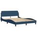 VidaXL Bedframe met hoofdeinde "Dover" 140x200 cm stof blauw