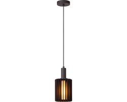 Lucide LAMBRES - Hanglamp - Ø 15 cm - 1xE27 - Zwart