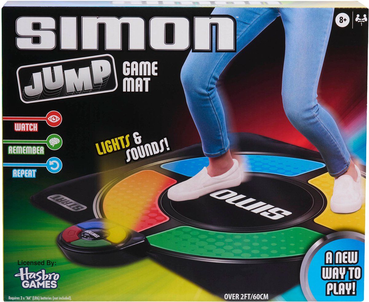 Just Play Simon Jump Game Mat – Elektronische Springmat met Licht & Geluid – Actief Geheugenspel