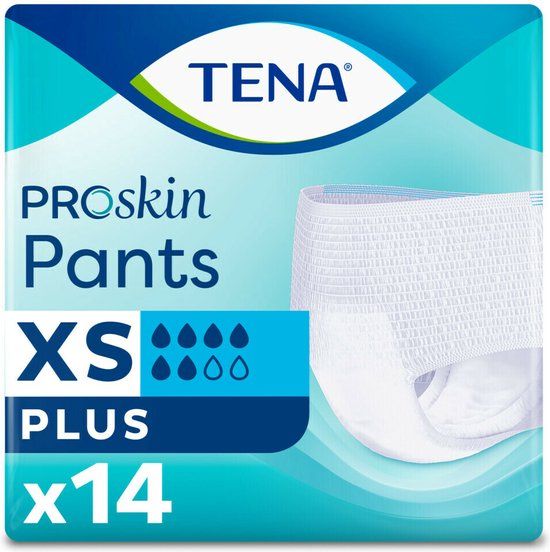 Tena Proskin Pants Plus XS - 14 stuks - Incontinentiebroekje voor vrouwen