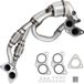 VEVOR Catalyseur d'échappement à haut débit Pot catalytique en acier inoxydable Installation boulonnée et bride à bride directe Système d'échappement pour Subaru 2005-2010 et Saab 9-2X 2006 2,5 L
