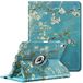 Fintie Draaibare hoes voor iPad (A16) 11e generatie 11 inch (2025), iPad 10e generatie 10,9 inch (2022) - [Ingebouwde penhouder] 360 graden draaibare beschermhoes met standaard, bloesem