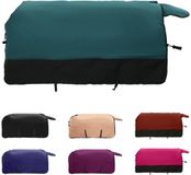 vidaXL Paardendeken Donkergroen en Zwart 155 cm Polyester