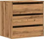 vidaXL Ladekast - Bewerkt Hout - Artisanaal Eikenkleurig - 60x41x58 cm