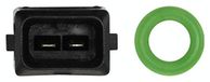 HELLA 6PT 009 109-131 Sensor, temperatuur binnenkomende lucht - 12V - 2-polig - Gestekt