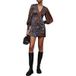 AllSaints Auden Diana Robe Marron café foncé Taille : 42
