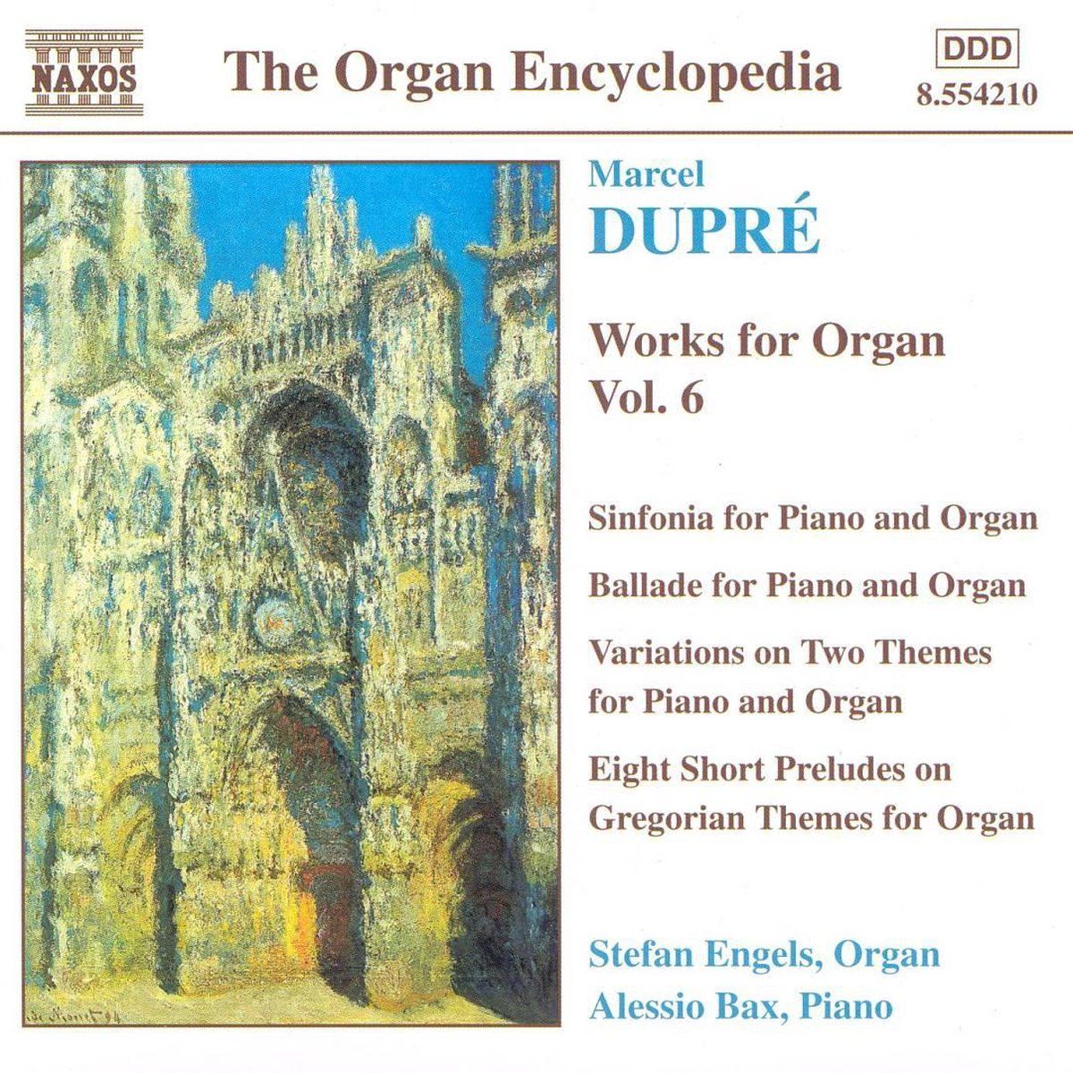 OUTHERE The Organ Encyclopedia - Dupre: Works for Organ Vol 6