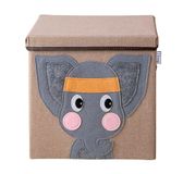 Lifeney - Kleurrijke Opbergbox met Deksel en Olifant Ontwerp