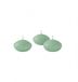 Drijvende Cereria Di Giorgio Drijvende kaarsen diameter 4,5 cm hoogte 2,7 cm - 20 stuks - kleur grijs groen