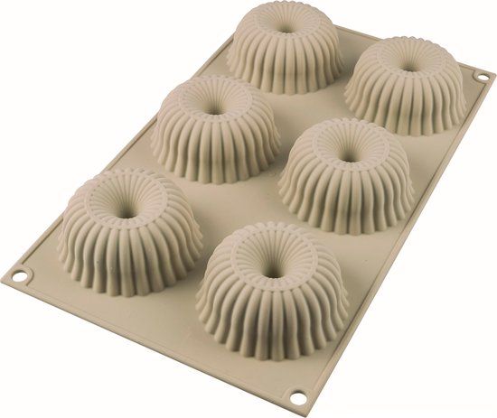 Silikomart Mini Raggio Silicone 3D Baking Mold - Round - 30 x 17.5 x 3.3 cm - Light Grey