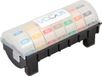 Vogue 2.5cm dispenser inclusief 7 rollen voedseletiketten daglabels oplosbaar