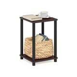 Furinno Haydn Bijzettafel, eiken, donkere kersen/zwart, 34,04 x 34,04 x 50,8 cm