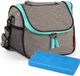 PLASTICFORTE Lunchtas / koeltas - incl koelelement - mintgroen - 26 x 20 cm