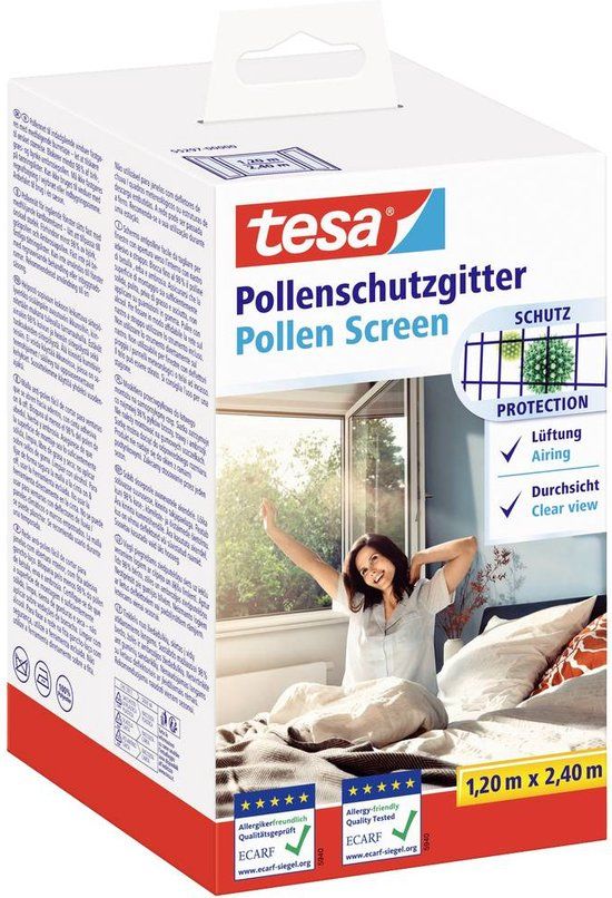 Tesa Pollenrooster - 1200 x 2400 mm - Antraciet