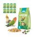 Best Friend Volledige voeding voor onafscheidelijke vogelvoer met mariadistel, natuurlijke ingrediënten, kwaliteit 100% Made in Italy, verpakking met 8 verpakkingen