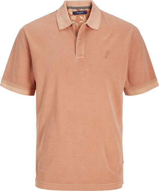 JACK & JONES PREMIUM JPRBLUWILLIAM WASH SS POLO - Sunburn - Maat S