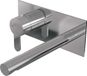Brauer Chrome Edition Robinet de lavabo encastrable avec bec droit et plaque de recouvrement Modèle D2 Chrome