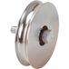 Metalideal Roue Simple Gorge Ronde En Inox - Pour Rail 20 Mm - Diamètre 90 Mm