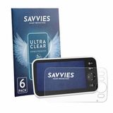 Savvies Screenprotector voor HelloBaby HB6550 - Folie Beschermfolie transparant 6 Stuks