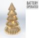 Merkloos / Sans marque Merkloze Gouden LED Kerstboom 33 cm