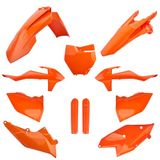 POLISPORT 91455 - Volledige Plastic Set (met Vorkbeschermers) KTM Oranje KTM 16